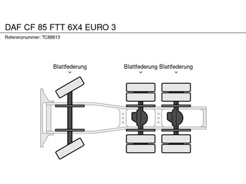 Cap tractor nou DAF CF 85 FTT 6X4 EURO 3: Foto 3