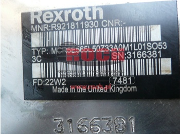 Motor hidraulic REXROTH MCR5E 565L50Z33A0M1L01S0533C: Foto 2 Motor hidraulic REXROTH MCR5E 565L50Z33A0M1L01S0533C: Foto 2