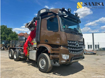 Camion forestier MERCEDES-BENZ Arocs 3351/6x6/Palfinger Epolsion S260/Langholz: Foto 2 Camion forestier MERCEDES-BENZ Arocs 3351/6x6/Palfinger Epolsion S260/Langholz: Foto 2
