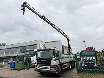 Camion cu macara Scania P380 8x4 TRIDEM BAUSTOFF + KRAN HIAB 166 ES-5 HIPRO - ROTATOR + RADIO - 7m60 PRITSCHE - MANUAL - LIFT + LENKACHSE: Foto 5