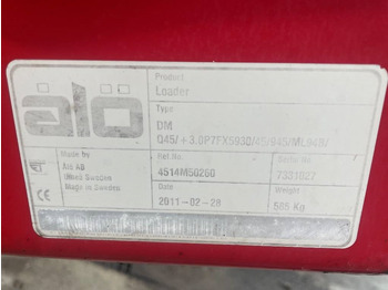 Încarcator frontal pentru tractor Reservdelar / Parts till Trima +3.0 P: Foto 3