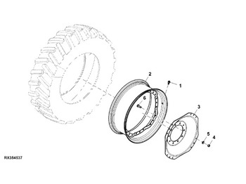 Roată completă JOHN DEERE