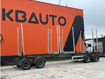 Remorcă transport busteni