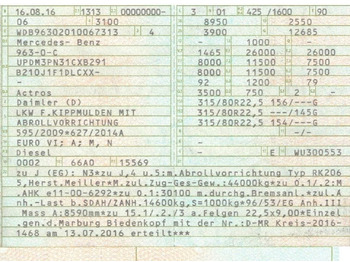 Camion cu cârlig Mercedes-Benz 2558 6x2 Meiller RK 20.65 | Retarder | Klima: Foto 2 Camion cu cârlig Mercedes-Benz 2558 6x2 Meiller RK 20.65 | Retarder | Klima: Foto 2