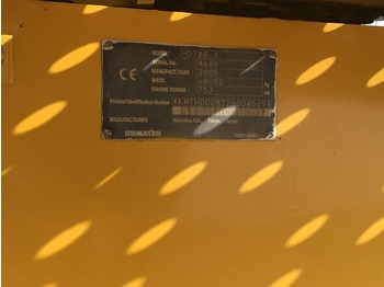 Camion minier Komatsu HD785-5: Foto 5