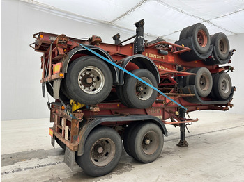 Semiremorcă transport containere/ Swap body Van Hool Stack 4 x skelet 20 ft: Foto 4