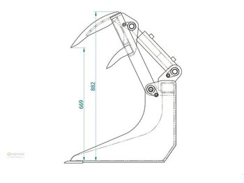 Echipamente pentru furaje nou Vemac Krokodilschaufel 90 cm Kroko Schaufel Avant Multione Hoflader NEU: Foto 4