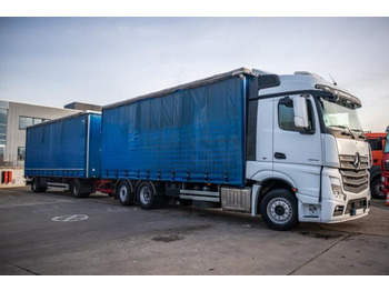 Camion cu prelată Mercedes ACTROS 2548-6x2+VOITH: Foto 2