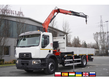 RENAULT C280 DTI 8 / FASSI crane 5.6 T / 560 MTH / Remote control / Rotator / Flatbed 15 EPAL în leasing RENAULT C280 DTI 8 / FASSI crane 5.6 T / 560 MTH / Remote control / Rotator / Flatbed 15 EPAL: Foto 1