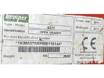 Utilaje pentru maşină de recoltat furaj Kemper 375 maisvorsatz, voll funktionsfähig: Foto 5