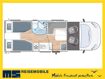 Autorulotă semi-integrată Chausson 627 GA TITANIUM -PREMIUM /EINZELBETTEN & HUBBETT: Foto 2