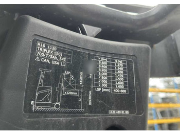 Stivuitor cu catarg retractabil Linde R16-01: Foto 5 Stivuitor cu catarg retractabil Linde R16-01: Foto 5