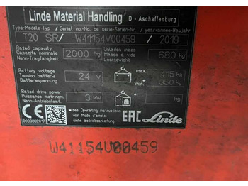 Transpalet manual LINDE T20