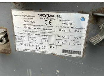 Platforma foarfeca Skyjack SJ III 4626: Foto 4
