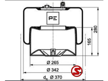 Piesă de schimb pentru Camion nou Mercedes-Benz Luchtbalg Mercedes Actros: Foto 2