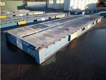 Suprastructură interschimbabilă/ Container 30' Flat Rack Container Bridge: Foto 1