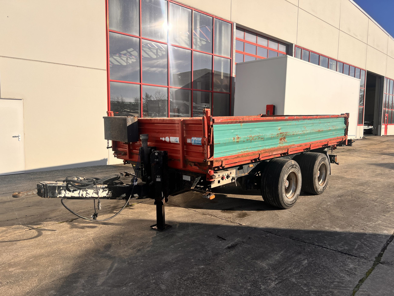 Obermaier OS2-TD190A 19 t Tandemkipper- Tieflader, Breitbereifung - Remorcă basculantă: Foto 4 Obermaier OS2-TD190A 19 t Tandemkipper- Tieflader, Breitbereifung - Remorcă basculantă: Foto 4