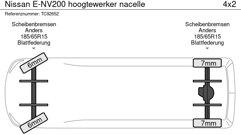 Autoutilitară, Autoutilitară electrică Nissan E-NV200 hoogtewerker nacelle: Foto 17 Autoutilitară, Autoutilitară electrică Nissan E-NV200 hoogtewerker nacelle: Foto 17
