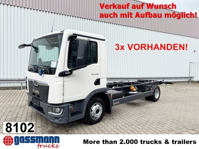 MAN TGL 8.160 4x2 BL CH, 3x VORHANDEN! - Camion şasiu: Foto 1 MAN TGL 8.160 4x2 BL CH, 3x VORHANDEN! - Camion şasiu: Foto 1