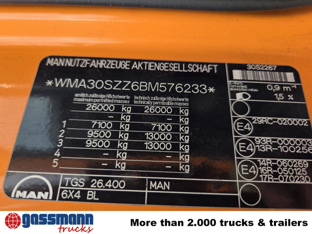 MAN TGS 26.400 6X4 BL - Camion şasiu: Foto 5 MAN TGS 26.400 6X4 BL - Camion şasiu: Foto 5