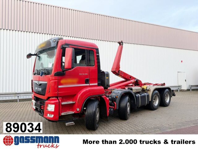 MAN TGS 35.500 8x4 BB, Pritarder, Meiller RK 30.65 - Camion cu cârlig: Foto 1 MAN TGS 35.500 8x4 BB, Pritarder, Meiller RK 30.65 - Camion cu cârlig: Foto 1