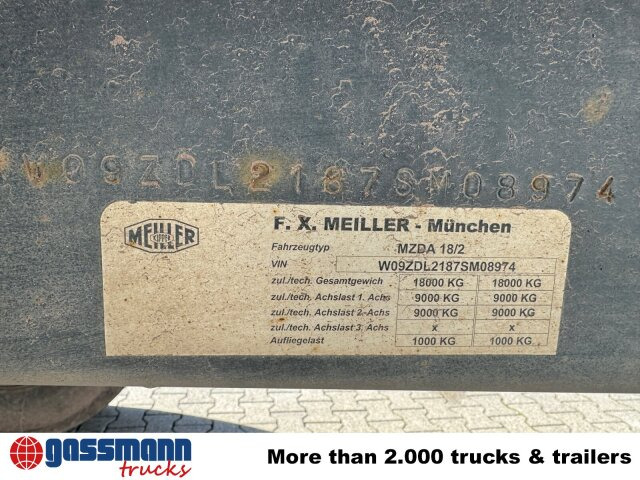 Meiller Meiller MZDA 18/2, geteilte Alu-Bordwände, ca. - Remorcă basculantă: Foto 3 Meiller Meiller MZDA 18/2, geteilte Alu-Bordwände, ca. - Remorcă basculantă: Foto 3