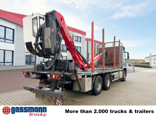 Camion forestier, Camion cu macara Mercedes-Benz Arocs 2648 6x4 mit Heckkran Epsilon M12Z83,: Foto 11