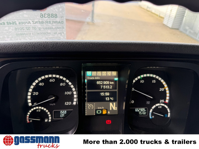 Camion forestier, Camion cu macara Mercedes-Benz Arocs 2648 6x4 mit Heckkran Epsilon M12Z83,: Foto 7