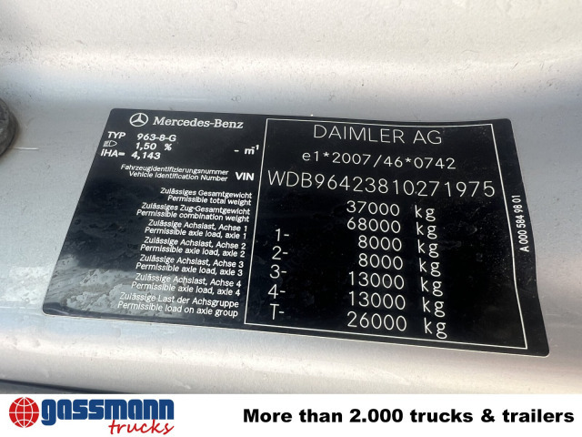 Mercedes-Benz Arocs 3251 LK 8x4/4, Retarder, Stahlmulde ca. - Autobasculantă: Foto 3 Mercedes-Benz Arocs 3251 LK 8x4/4, Retarder, Stahlmulde ca. - Autobasculantă: Foto 3