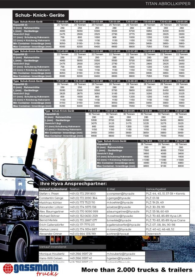 Sistem de agatare cu carlig/ Containere de gunoi nou T20-57-S Abrollanlage, 19x VORHANDEN!: Foto 12 Sistem de agatare cu carlig/ Containere de gunoi nou T20-57-S Abrollanlage, 19x VORHANDEN!: Foto 12