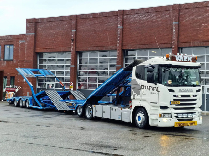 Scania R450 6x2 Trucktransporter GS Meppel + Trailer 2008 - Perfect condition - Retarder - Camion transport auto: Foto 1 Scania R450 6x2 Trucktransporter GS Meppel + Trailer 2008 - Perfect condition - Retarder - Camion transport auto: Foto 1