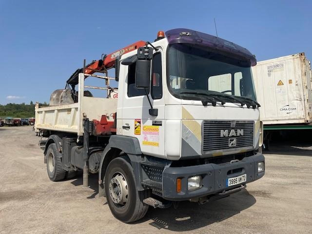 MAN 19.293 - Camion basculantă, Camion cu macara: Foto 4 MAN 19.293 - Camion basculantă, Camion cu macara: Foto 4