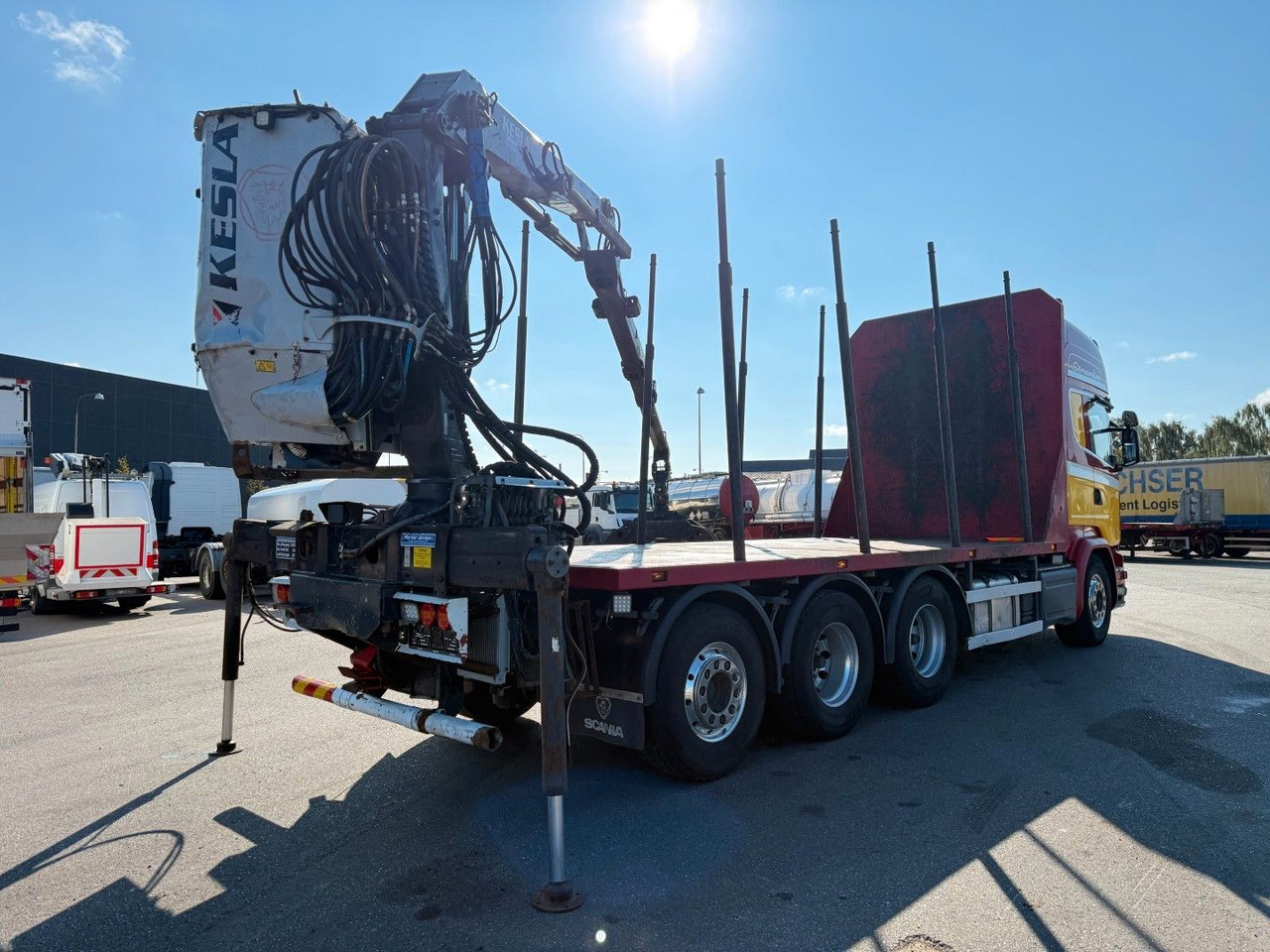 Scania R580 V8 8x4*4 Crane Kesla 21127 / Woodtransport - Camion cu macara: Foto 3 Scania R580 V8 8x4*4 Crane Kesla 21127 / Woodtransport - Camion cu macara: Foto 3