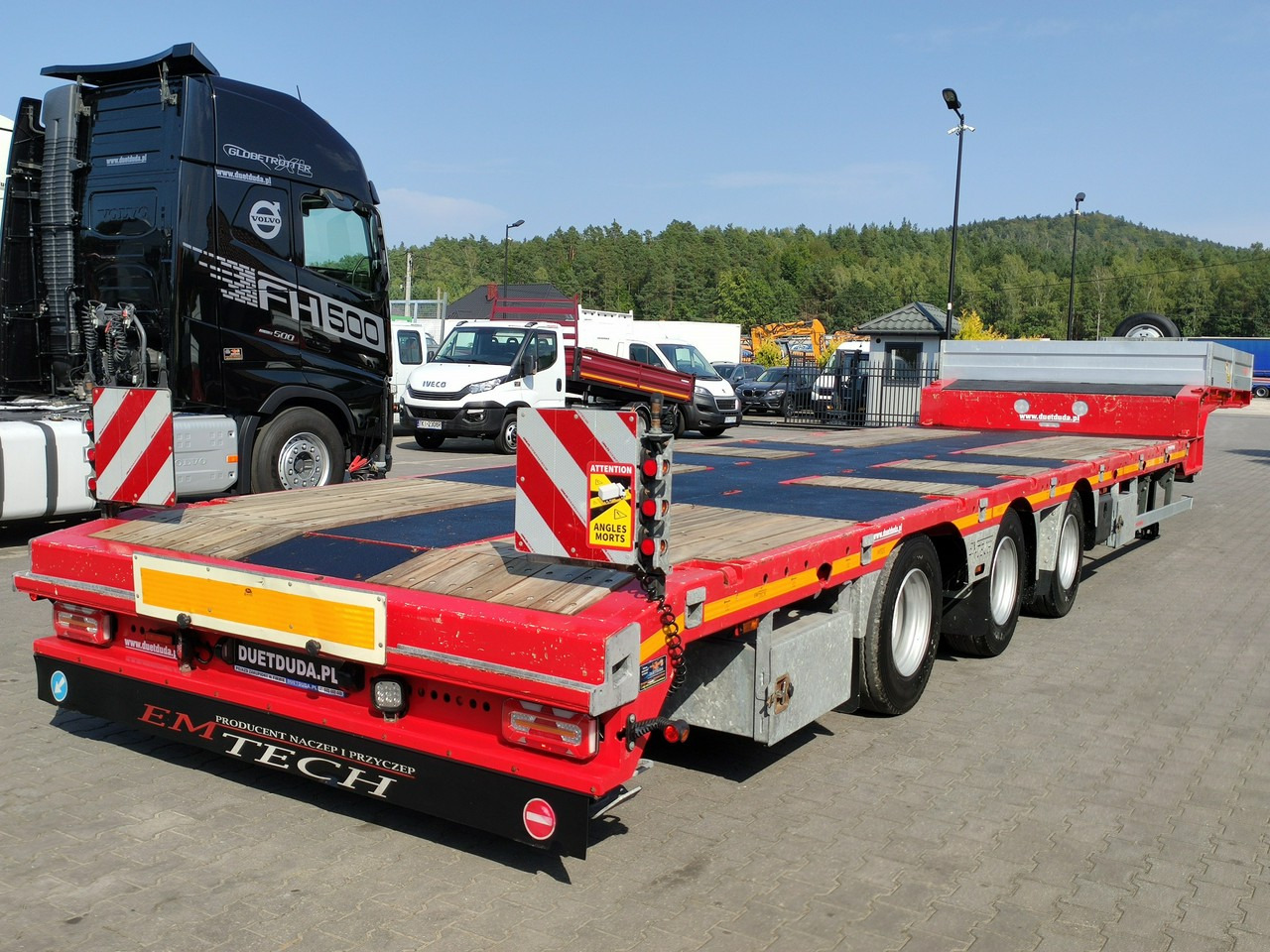 Semiremorcă transport agabaritic EMTECH Ład-33.3 tony 3osie Tylna oś skrętna Przednia Podnoszona: Foto 19 Semiremorcă transport agabaritic EMTECH Ład-33.3 tony 3osie Tylna oś skrętna Przednia Podnoszona: Foto 19