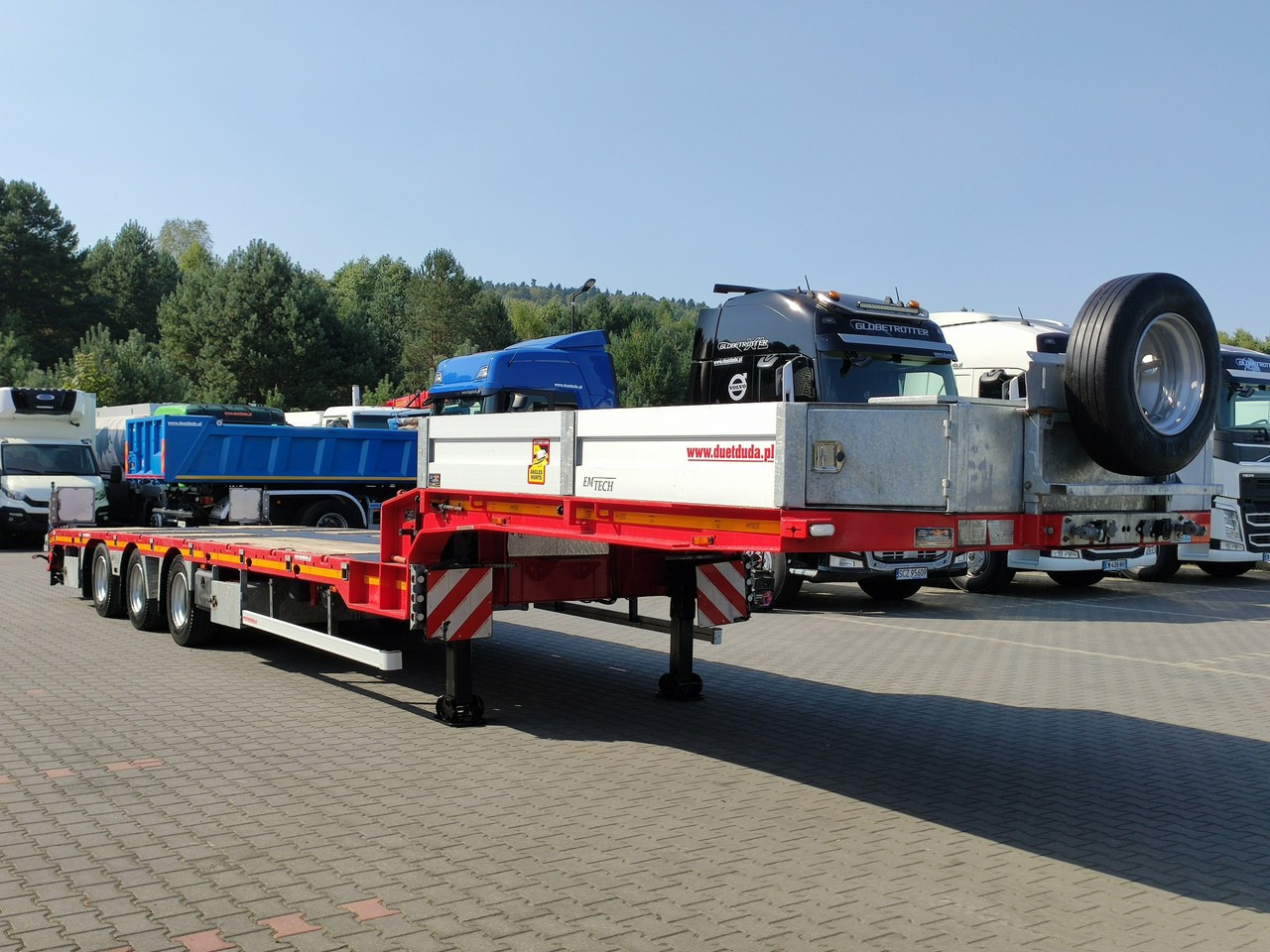 EMTECH Ład-33.3 tony 3osie Tylna oś skrętna Przednia Podnoszona - Semiremorcă transport agabaritic: Foto 5 EMTECH Ład-33.3 tony 3osie Tylna oś skrętna Przednia Podnoszona - Semiremorcă transport agabaritic: Foto 5