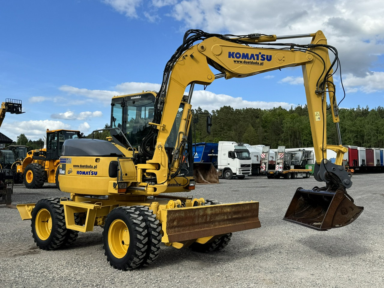 Komatsu PW 98 MR 8 Pług + Podpory 10ton Szybkozłącze - Excavator pe roţi: Foto 2 Komatsu PW 98 MR 8 Pług + Podpory 10ton Szybkozłącze - Excavator pe roţi: Foto 2