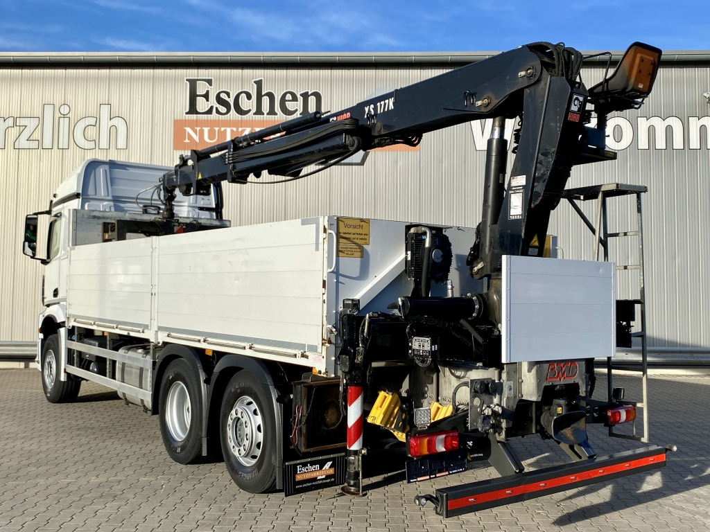 Mercedes-Benz 2545 L 6x2 Arocs / HIAB 177 K Pro Kran - Camion platformă, Camion cu macara: Foto 3 Mercedes-Benz 2545 L 6x2 Arocs / HIAB 177 K Pro Kran - Camion platformă, Camion cu macara: Foto 3