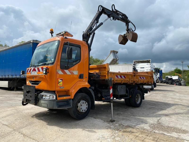 Renault Midlum 180 - Camion basculantă, Camion cu macara: Foto 4 Renault Midlum 180 - Camion basculantă, Camion cu macara: Foto 4