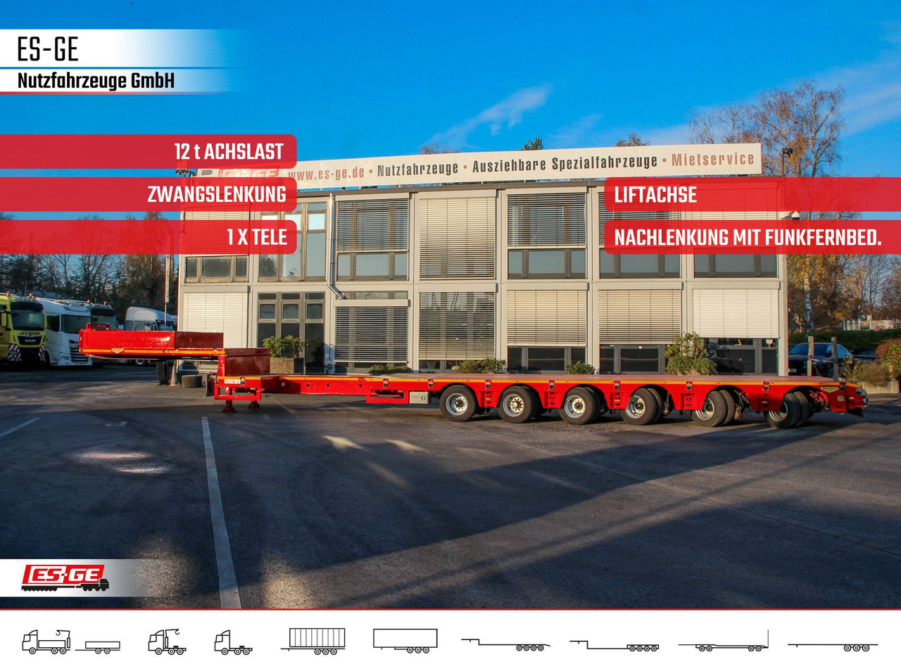 Broshuis 6-Achs-Satteltieflader - teleskopierbar - Semiremorcă transport agabaritic: Foto 1 Broshuis 6-Achs-Satteltieflader - teleskopierbar - Semiremorcă transport agabaritic: Foto 1