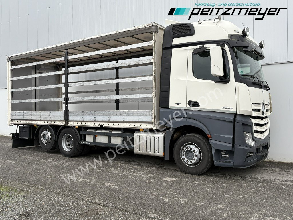 MERCEDES-BENZ Actros 2545 LL Pritsche, Klima, Standklima, PPC, EU 6 MP 4 - Edscha - Camion cu prelată: Foto 2 MERCEDES-BENZ Actros 2545 LL Pritsche, Klima, Standklima, PPC, EU 6 MP 4 - Edscha - Camion cu prelată: Foto 2