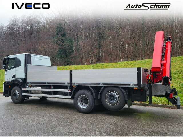 IVECO X-Way AT280X46Y/PS ON++LED+KRAN + KIPPMULDE... - Camion cu macara, Camion platformă: Foto 1 IVECO X-Way AT280X46Y/PS ON++LED+KRAN + KIPPMULDE... - Camion cu macara, Camion platformă: Foto 1