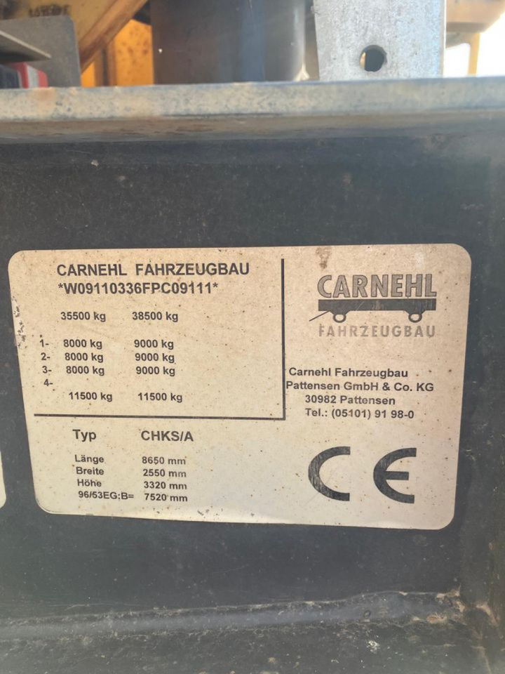 CARNEHL Kippauflieger CHKS A Kippauflieger - Semiremorcă basculantă: Foto 5 CARNEHL Kippauflieger CHKS A Kippauflieger - Semiremorcă basculantă: Foto 5
