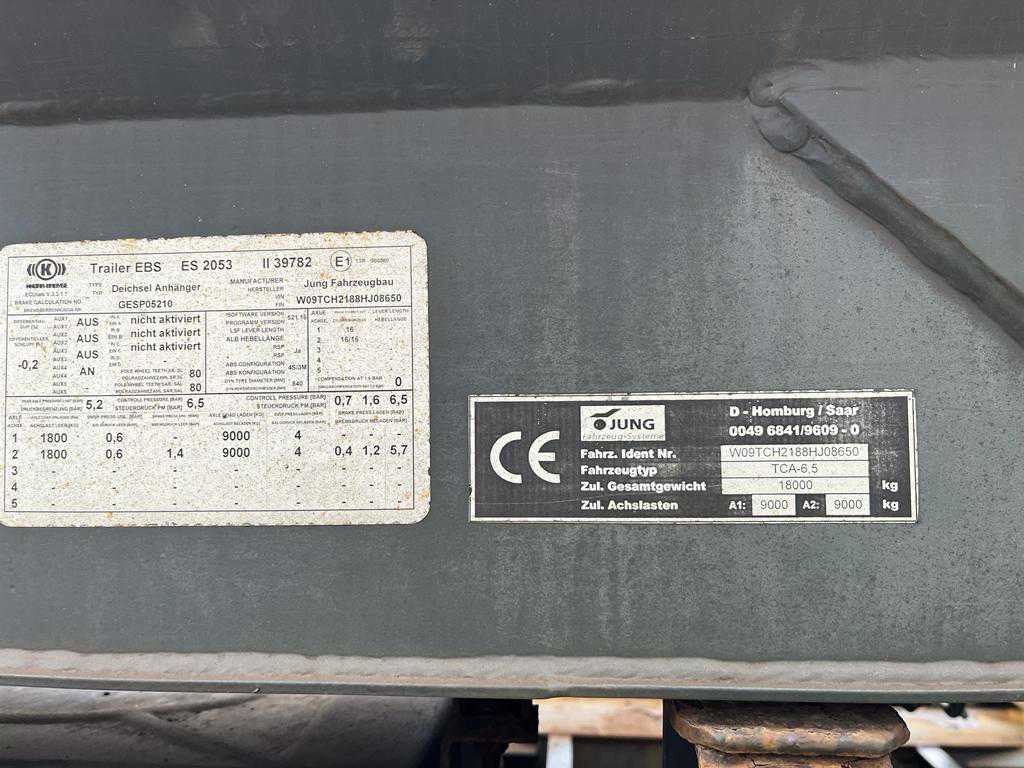 JUNG,R. JUNG,R. Containeranhänger Containeranhänger TCA 6,5 Apollo Abrollanhänger - Remorcă abroll/ Skiploader: Foto 4 JUNG,R. JUNG,R. Containeranhänger Containeranhänger TCA 6,5 Apollo Abrollanhänger - Remorcă abroll/ Skiploader: Foto 4