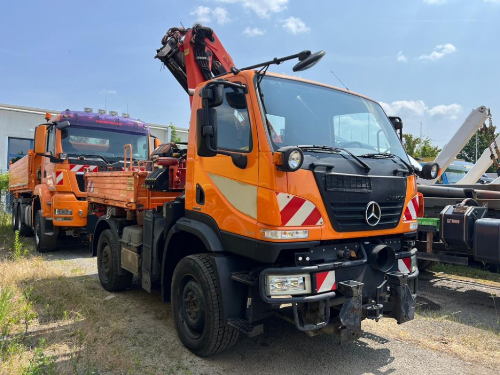 MERCEDES-BENZ Unimog U20 2-Achs Allradkipper Kran Palfinger Kran - Camion basculantă, Camion cu macara: Foto 5 MERCEDES-BENZ Unimog U20 2-Achs Allradkipper Kran Palfinger Kran - Camion basculantă, Camion cu macara: Foto 5