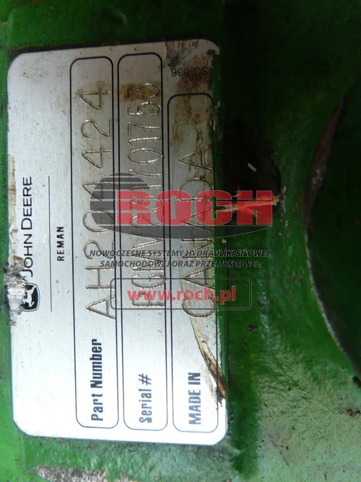 JOHN DEERE AH204424 - Motor hidraulic: Foto 2 JOHN DEERE AH204424 - Motor hidraulic: Foto 2