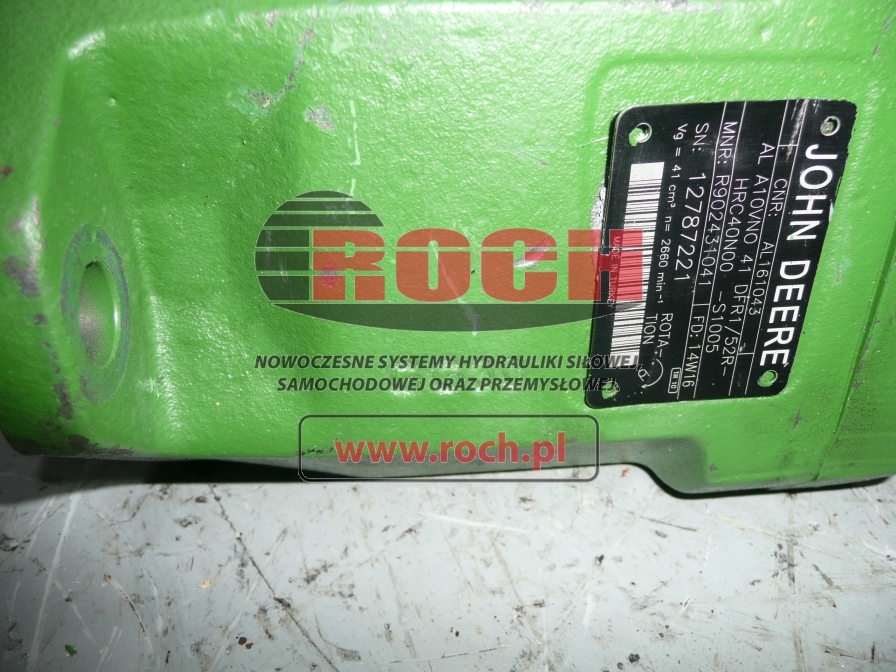 JOHN DEERE AL A10VNO41DFR1/52R-HRC40N00-S1005 - Pompa hidraulica pentru Tractor agricol: Foto 2 JOHN DEERE AL A10VNO41DFR1/52R-HRC40N00-S1005 - Pompa hidraulica pentru Tractor agricol: Foto 2