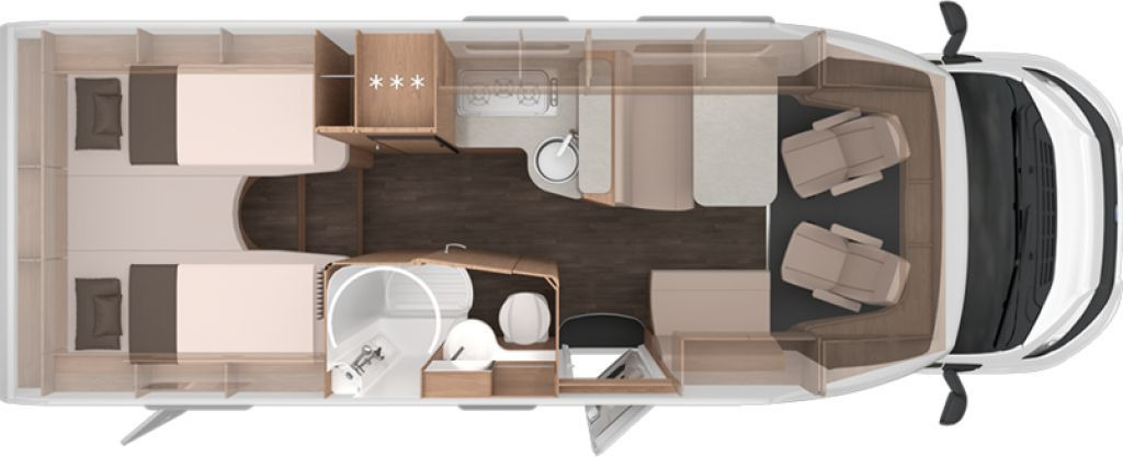 Knaus L!VE TI 700 MEG Platinum Selection 180 PS/Automa - Autorulotă semi-integrată: Foto 2 Knaus L!VE TI 700 MEG Platinum Selection 180 PS/Automa - Autorulotă semi-integrată: Foto 2