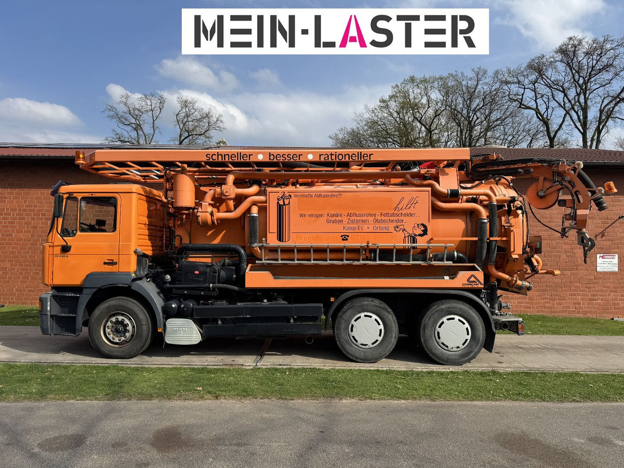 MAN FE 410 Assmann Saug HD Spüler Recycling + FB. - Maşină pentru vidanjări: Foto 4 MAN FE 410 Assmann Saug HD Spüler Recycling + FB. - Maşină pentru vidanjări: Foto 4