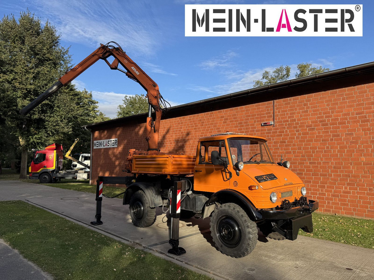 Camion cu macara, Camion platformă Unimog U 1100 Atlas AK 3006 nur 14.215 km-1. Hand: Foto 18 Camion cu macara, Camion platformă Unimog U 1100 Atlas AK 3006 nur 14.215 km-1. Hand: Foto 18