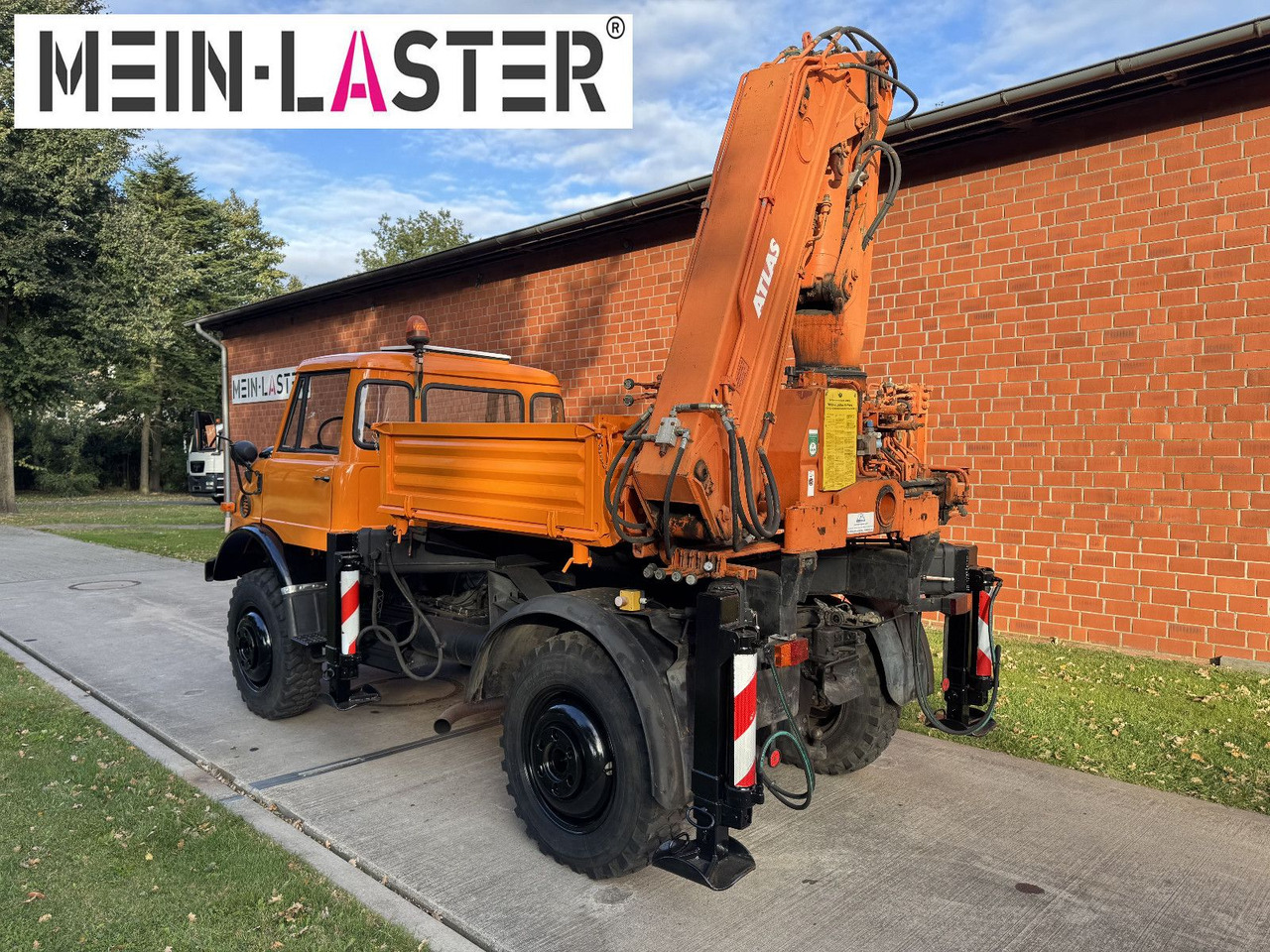 Unimog U 1100 Atlas AK 3006 nur 14.215 km-1. Hand - Camion cu macara, Camion platformă: Foto 5 Unimog U 1100 Atlas AK 3006 nur 14.215 km-1. Hand - Camion cu macara, Camion platformă: Foto 5